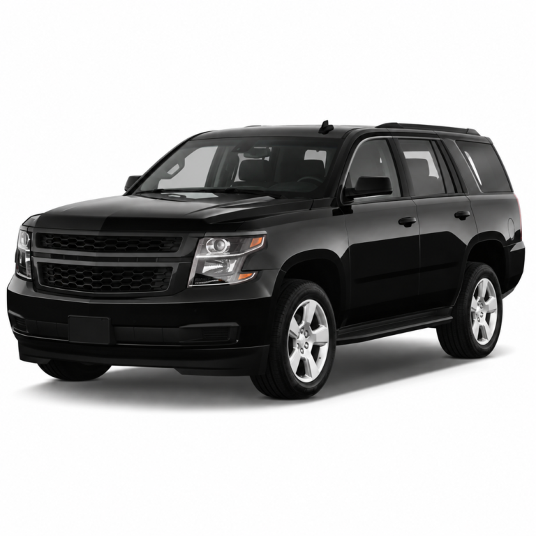 Black Chevrolet Tahoe GMTK2XX/GMTK2UC on a white background — vehicle illustration