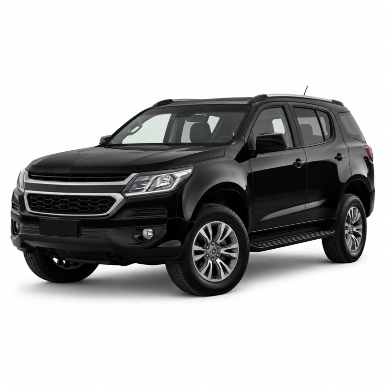 Black Chevrolet Trailblazer GMT31XX on a white background — vehicle illustration