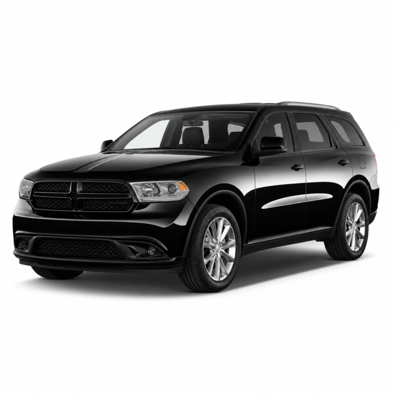 Black Dodge Durango 3rd Gen on a white background — vehicle illustration