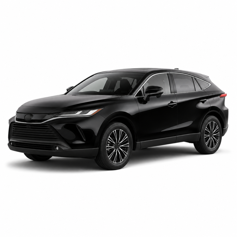 Black Toyota Venza / Harrier on a white background — vehicle illustration