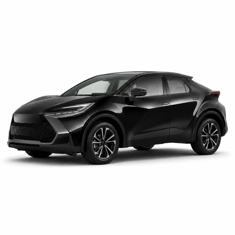 Black Toyota C-HR X20 on a white background — vehicle illustration