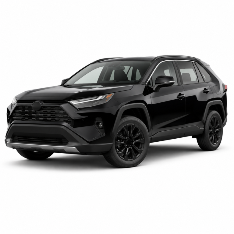 Black Toyota RAV4 / Wildlander on a white background — vehicle illustration