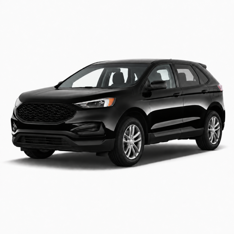 Black Ford Edge 2nd Gen on a white background — vehicle illustration