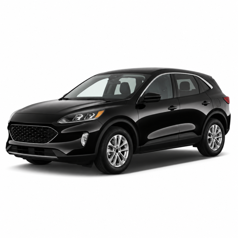 Black Ford Escape IV on a white background — vehicle illustration