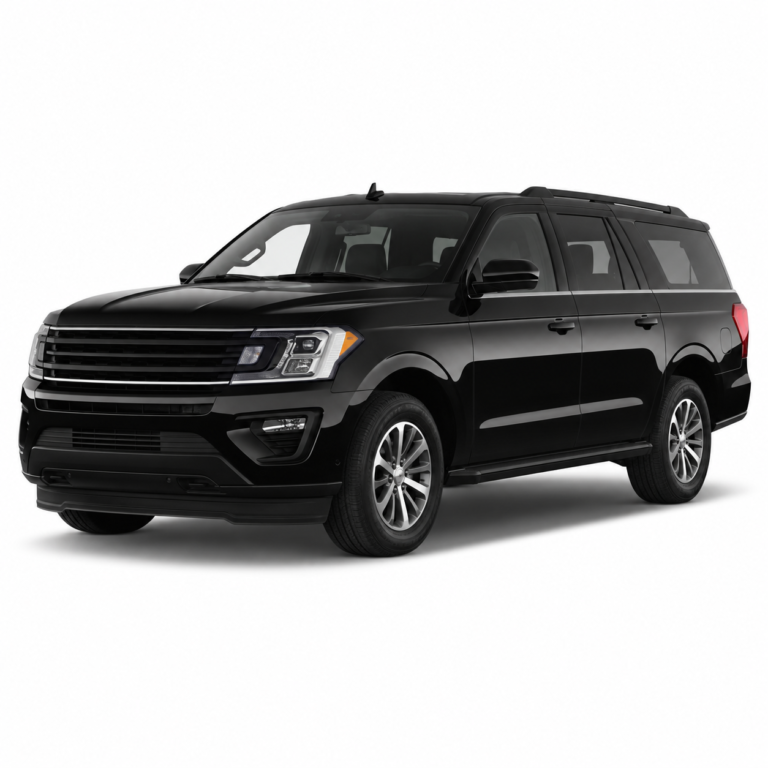 Black Ford Expedition U553 on a white background — vehicle illustration