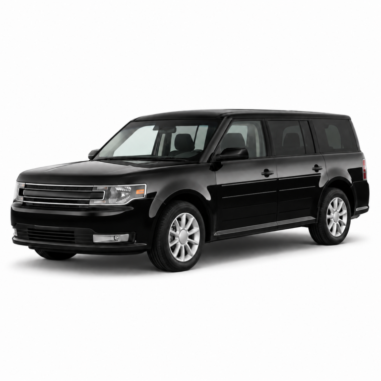 Black Ford Flex on a white background — vehicle illustration