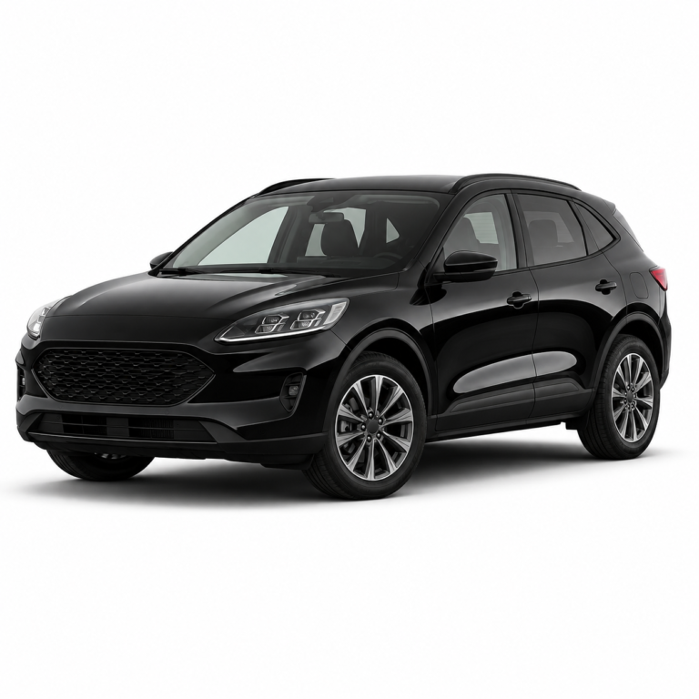 Black Ford Kuga 3rd Gen on a white background — vehicle illustration