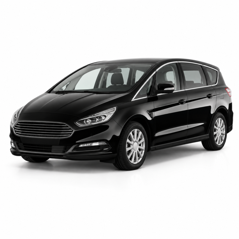Black Ford S-Max 2nd Gen on a white background — vehicle illustration