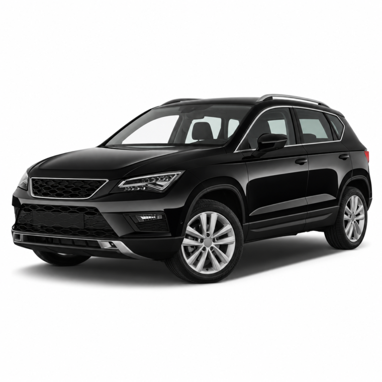 Black SEAT Ateca on a white background — vehicle illustration